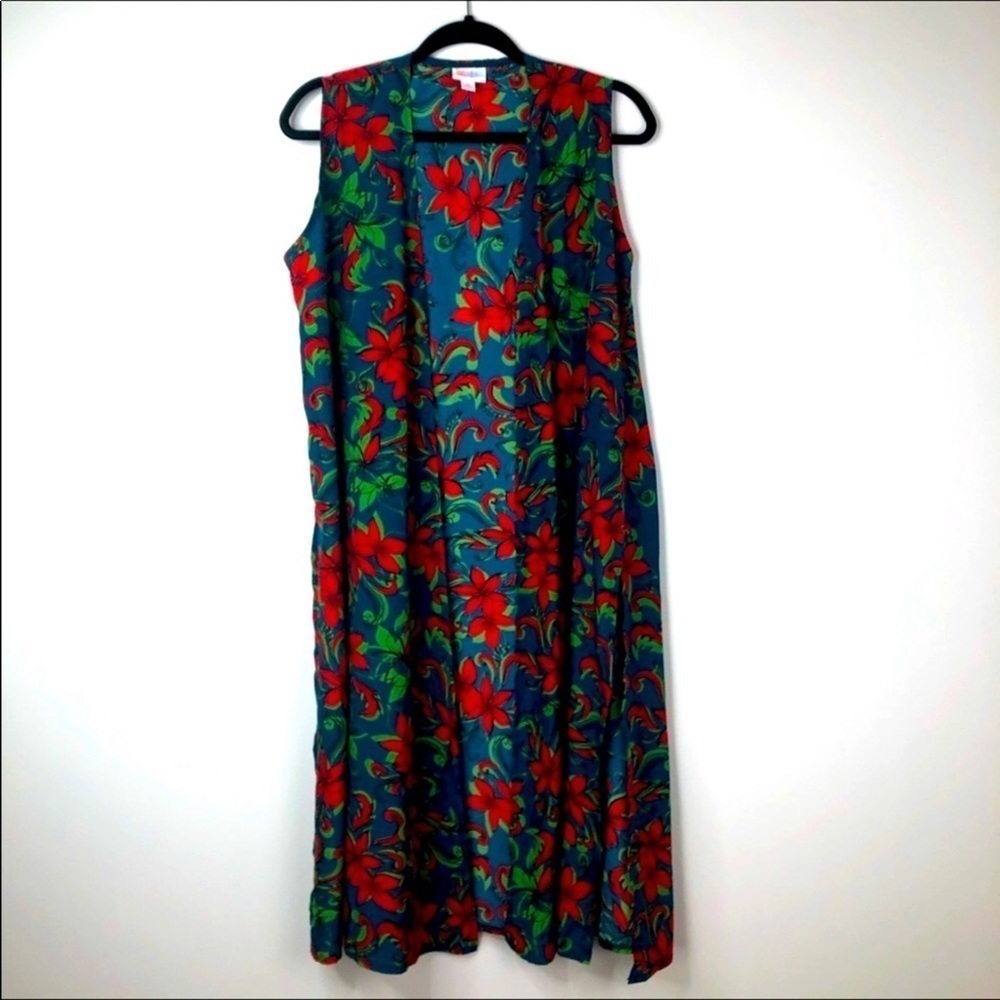 Bundle 3/$40 LuLaRoe Joy Open Long Sleeveless Floral Cardigan.